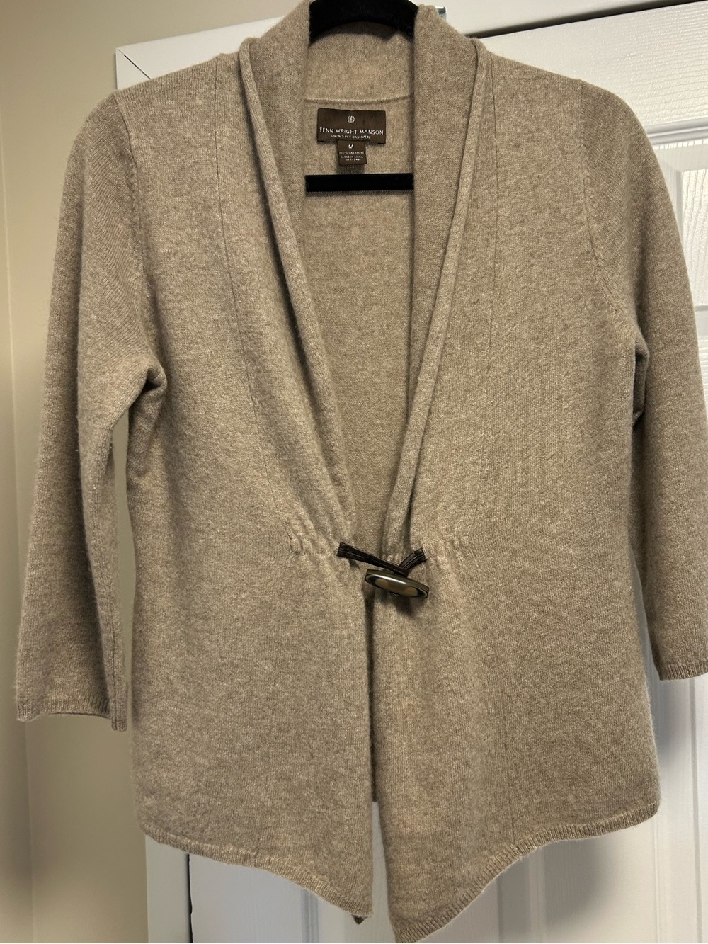 Fenn Wright Manson Cashmere Taupe Cardigan Size M